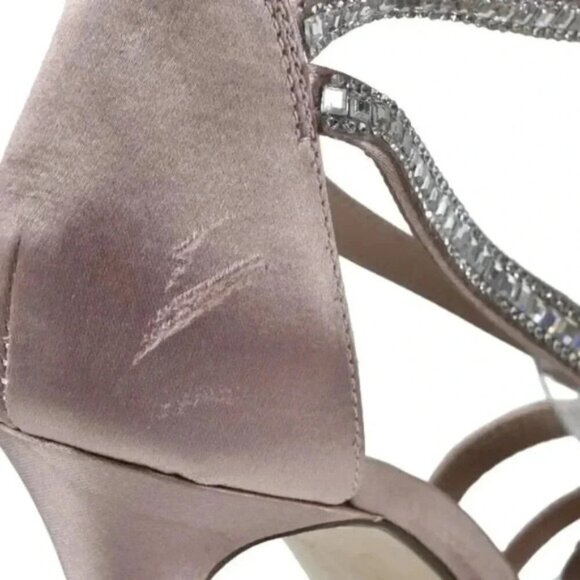 Call it  Spring Embellished Ankle Strap Blush Pink Sparkle Bling Size 7.5 - Picture 12 of 13